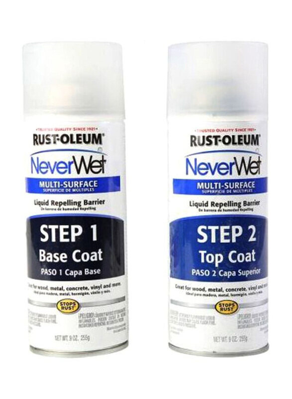 

Rust-oleum NeverWet Multi-Surface Liquid Repelling Treatment, 2 x 9oz, Clear