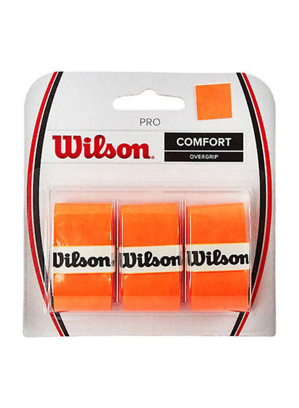 

Wilson 3-Piece Pro Over Grip Burn, Orange