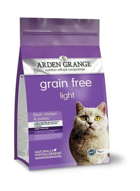 

Arden Grange Grain Free Light Fresh Chicken & Potato Adult Cat Dry Food, 4Kg