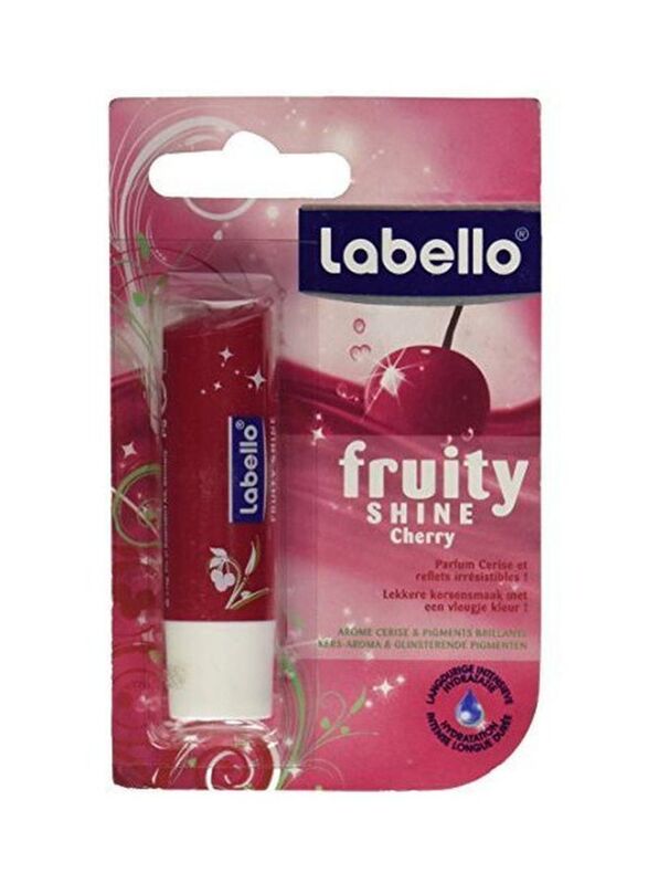 Labello SPF10 Fruity Shine Cherry Lip Balm, 113ml, Red