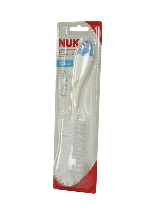 Nuk 2-In-1 Bottle Brush, White/Blue