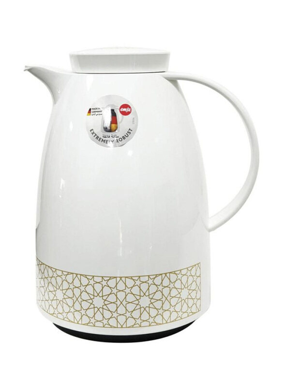 

Emsa 1 Ltr Auberge Jug, White/Gold