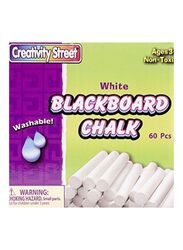 Creativity Street 60-Piece Blackboard Chalk, White