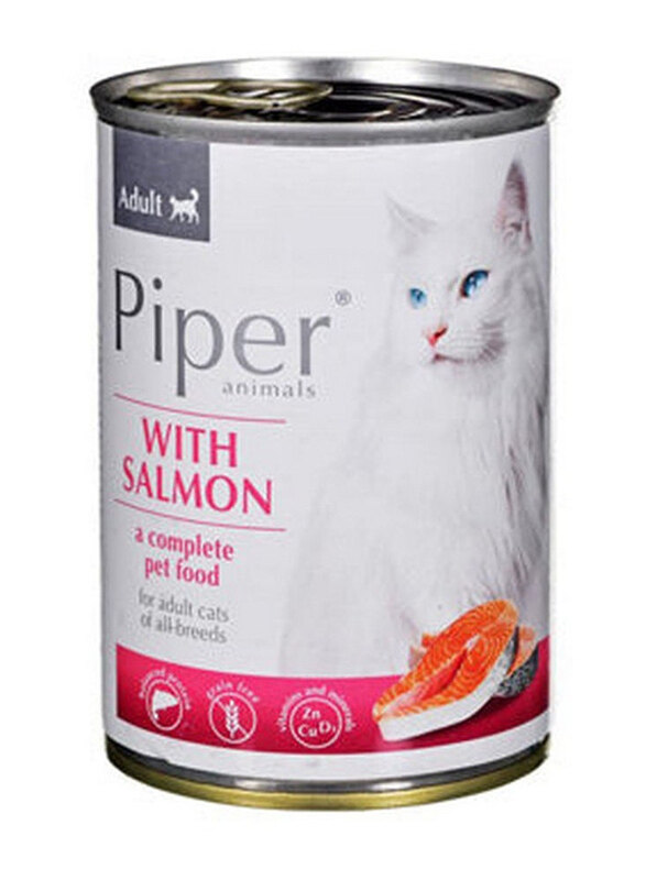 

Piper Animals Sterilised Cats Wet Food with Salmon, 400g