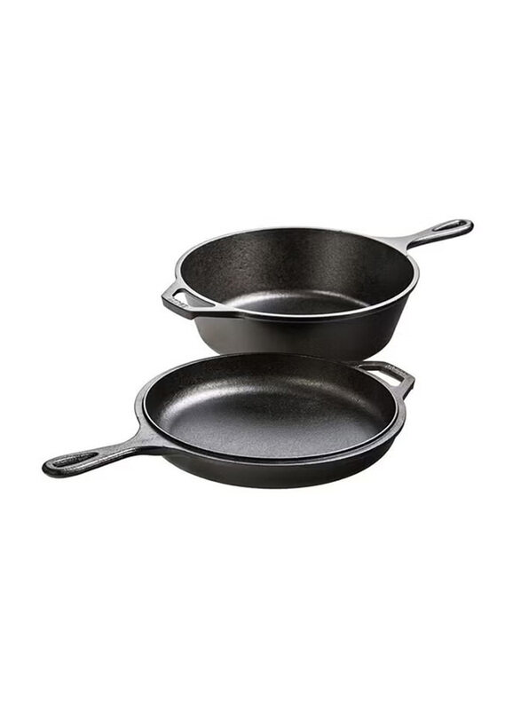 

Lodge 3 Ltr Cast Iron Pre-Seasoned Cooker, LCC3, 39.12x27.18x9.9cm, Black