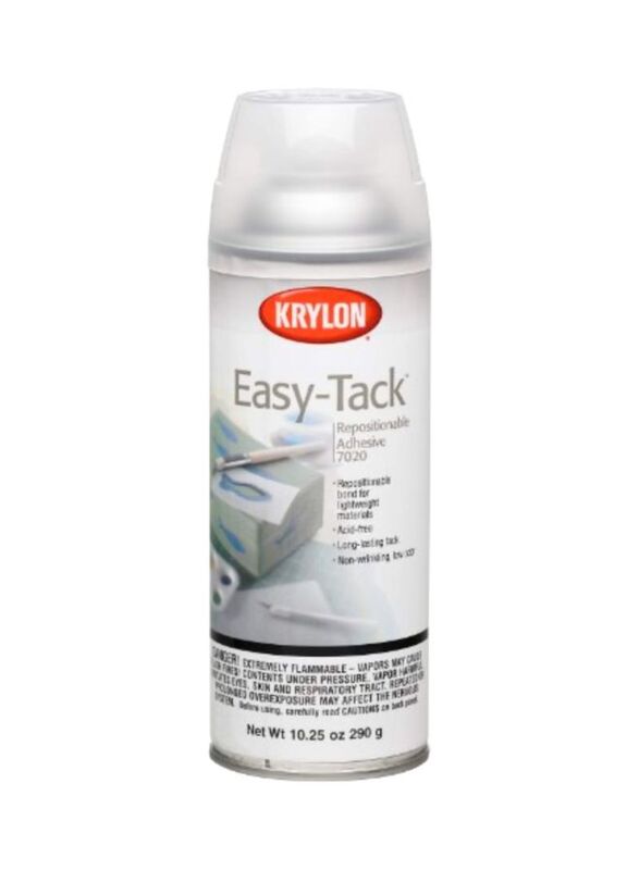 Krylon Easy Tack Repositionable Adhesive Spray, Clear
