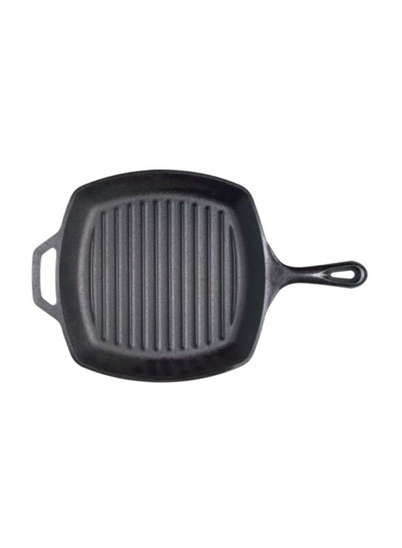 

Lodge 10.5-inch Square Grill Pan, log_1234, Black