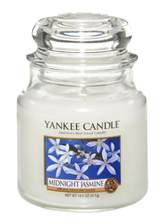 Yankee Candle Midnight Jasmine Classic Jar, Medium, Transparent