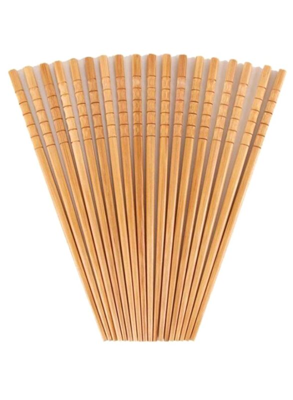 10-Piece Bamboo Chopstick Set, Brown