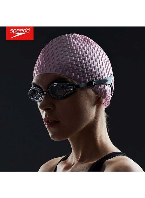 Speedo Bubble Swimming Cap, Pink