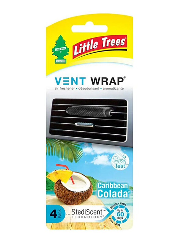 

Little Trees Caribbean Colada Vent Wrap Air Freshener, Multicolour