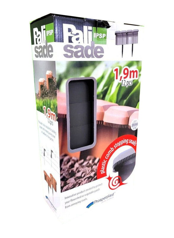 

Prosperplast 1.9 M Garden Edging For Snails, 12 Piece, Brown