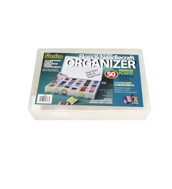 

Darice Floss And Needlecraft Organizer Set, Clear, 10.25 x 7 x 1.625 inch