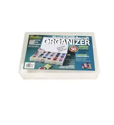 Darice Floss And Needlecraft Organizer Set, Clear, 10.25 x 7 x 1.625 inch