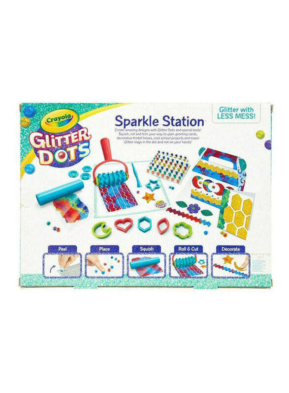 

Crayola Glitter Dots Sparkle Station Drawing Kit, 101 Pieces, Ages 3+, Multicolour