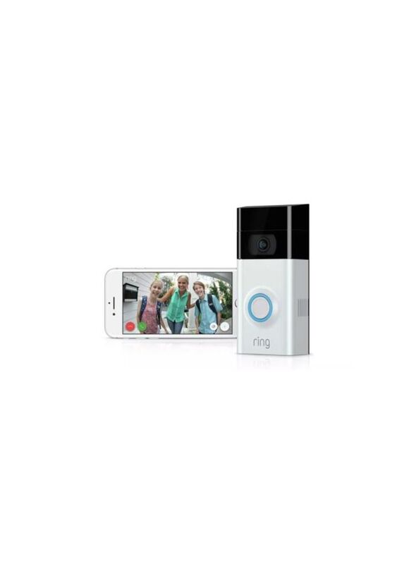 Ring Video Doorbell, Black/White