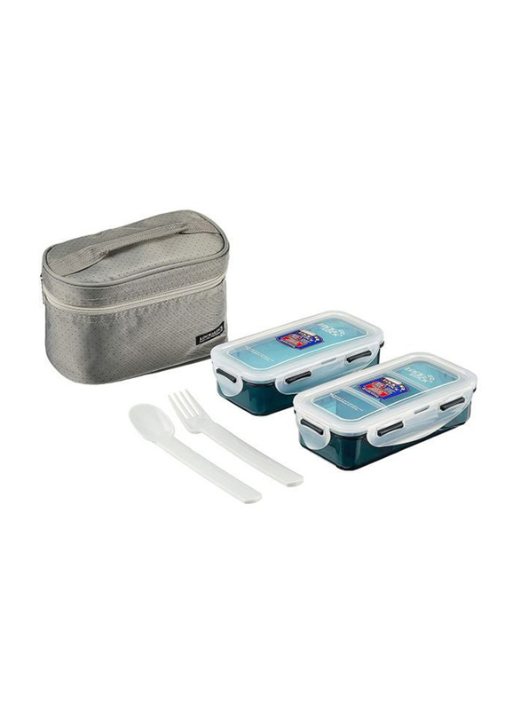 

Lock & Lock 5-Piece Lunch Box With Bag Set, Multicolour