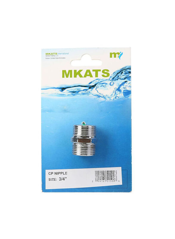 Mkats Nipple Pipe Fitting, Silver