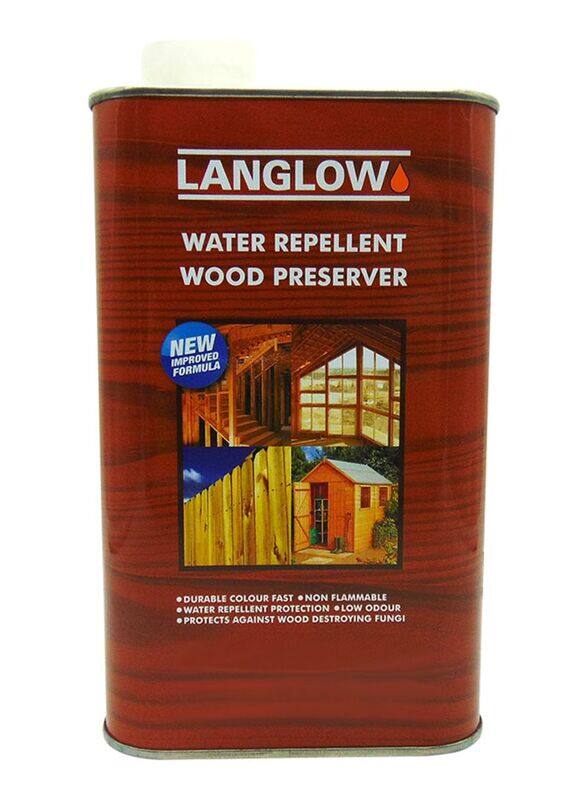 

Langlow 1 Ltr Water Repellent Wood Preserver Wood Worm Killer, Transparent