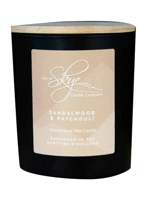 

Isle of Skye Candle Company Sandal Wood & Patchhouli Natural Soya Wax Candle Tumbler, Black/Pink