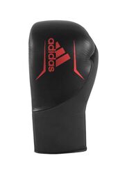 Adidas 10-oz Speed 200 Boxing Gloves, Black/Red