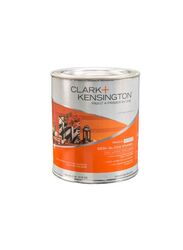 Clark + Kensington Exterior Semi Gloss Enamel Paint and Primer, White, 946ml