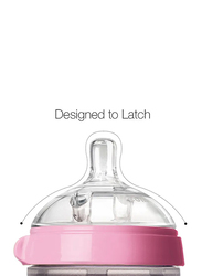 Comotomo Baby Feeding Bottle Set, 2 x 5ounce, Pink/Clear