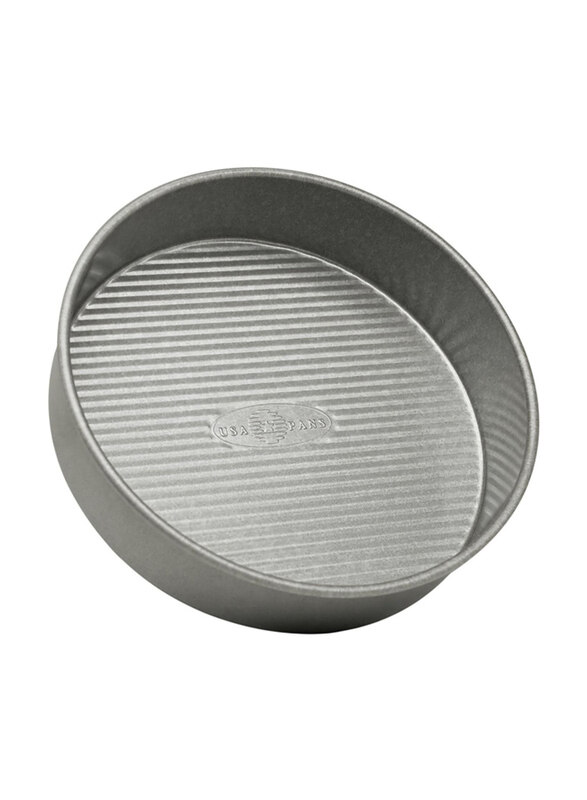 

USA Pan 8 inch Bakeware Round Cake Pan, 1060LC, Grey