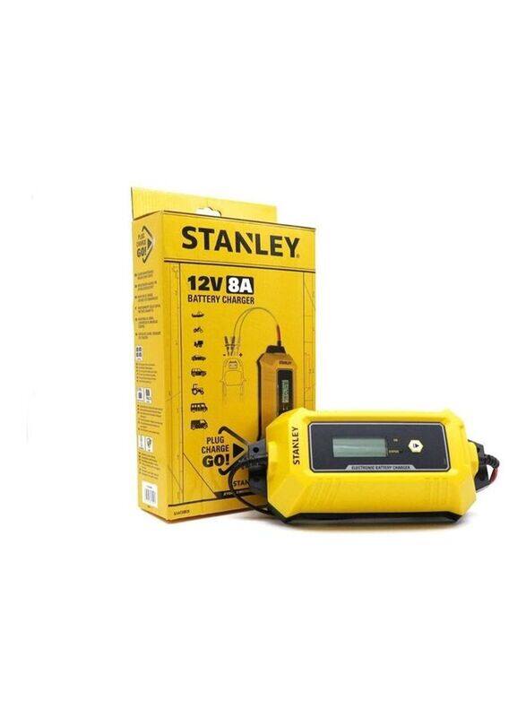 Stanley Electronic Battery Charger, Yellow