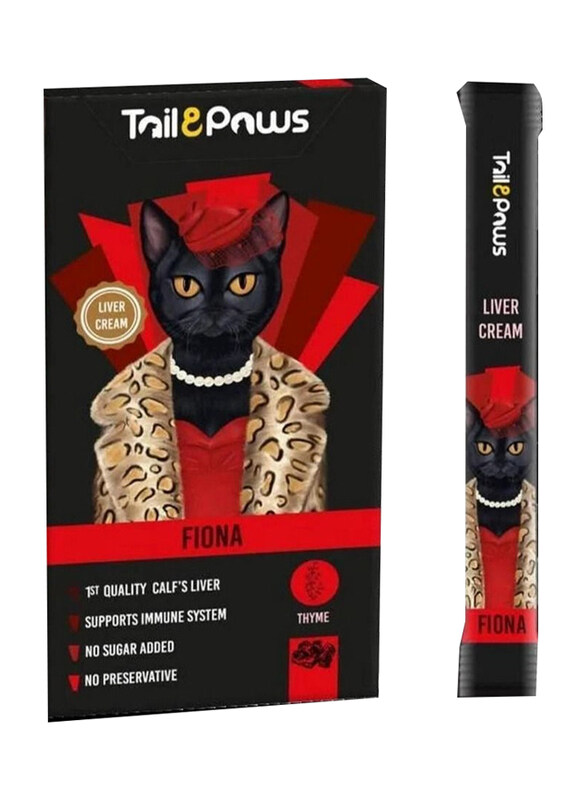 

Tail&paws Fiona Liver Sugar Free Liquid Cat Wet Treats, 5 x 15g
