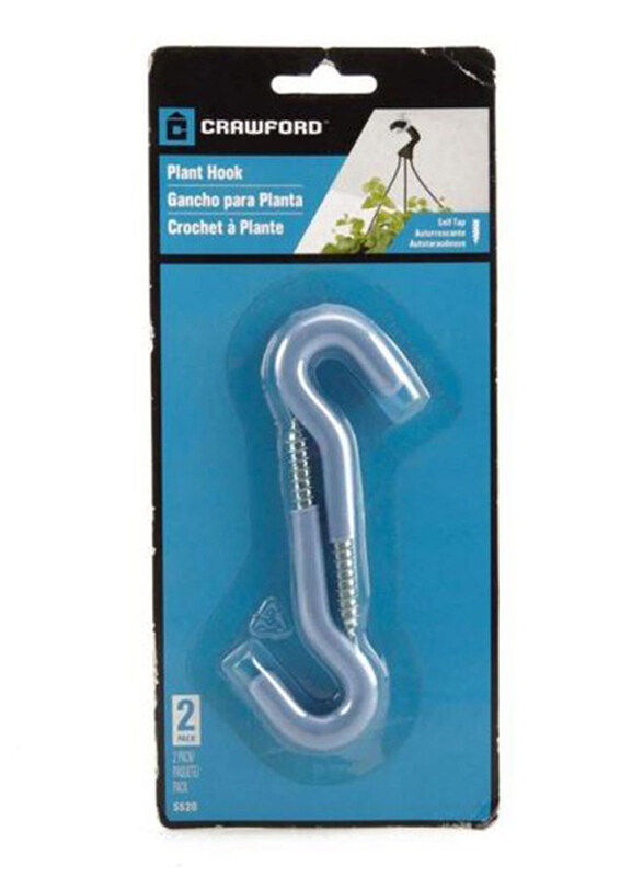 

Crawford 2-Piece Stainless Steel Hanging Plant Hook, 9.5mm, Silver
