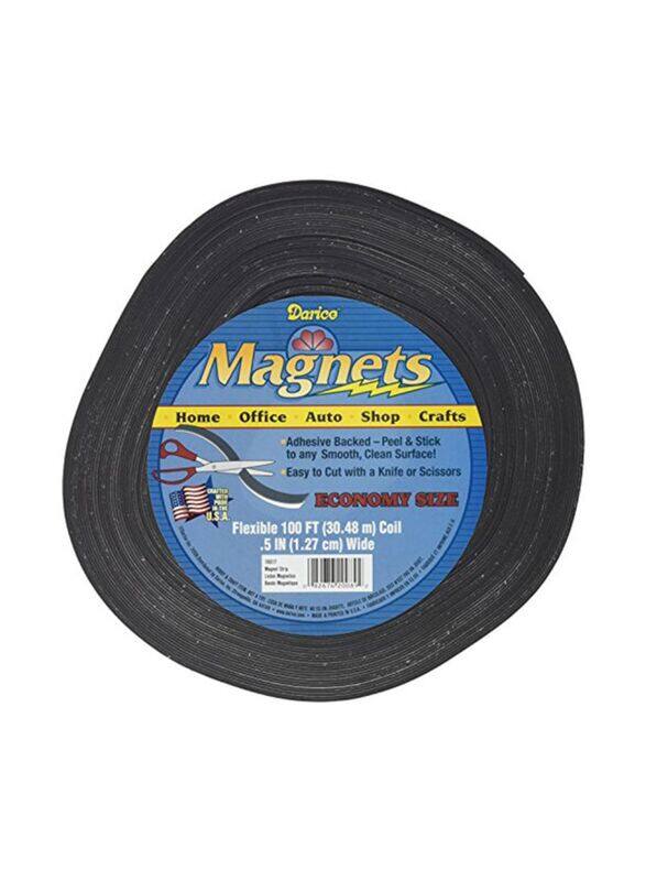 Darice Adhesive Back Magnetic Tape, Black