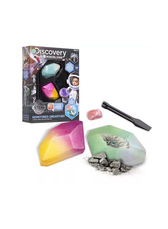 

Discovery Toy Excavation Mini Gemstone Kit, 2 Pieces, Ages 3+, Multicolour