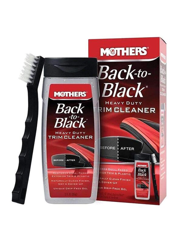 Mothers 354ml Back to Black Heavy Duty Trim Cleaner, Multicolour