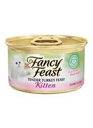 Purina Fancy Feast Kitten Tender Turkey Wet Kitten Cat Food, 85g