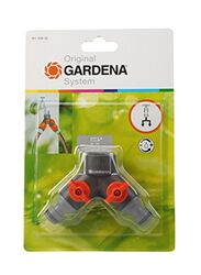 Gardena Twin Tap Y Connector, Grey