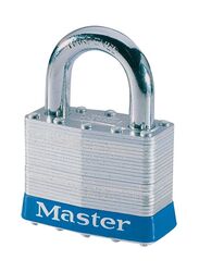 Master Lock 51mm Wide Laminated Steel Pin Tumbler Padlock, Silver