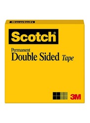 3M Scotch Permanent Double Sided Tape Roll, Clear