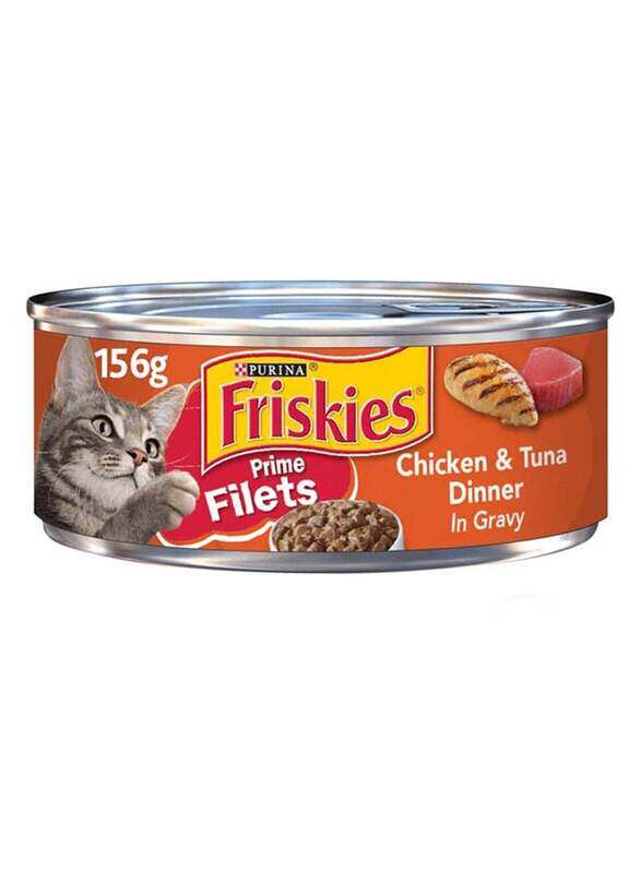 Purina Chicken & Tuna Dinner Gravy Wet Food for Cats, 156g