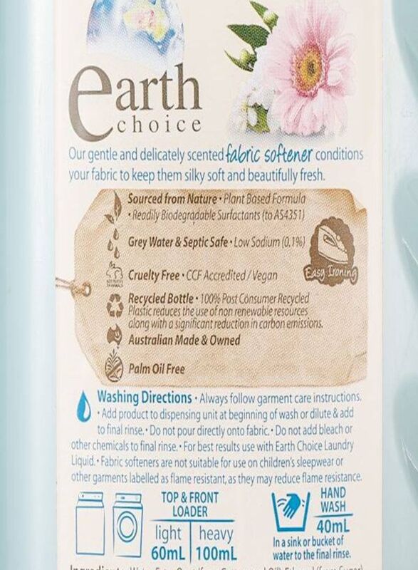 Earth Choice Liquid Fabric Softener, 1 Liter