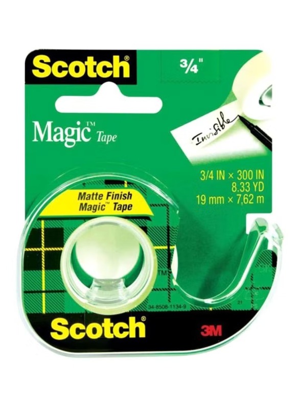 3M Scotch Magic Tape with Dispenser, Clear