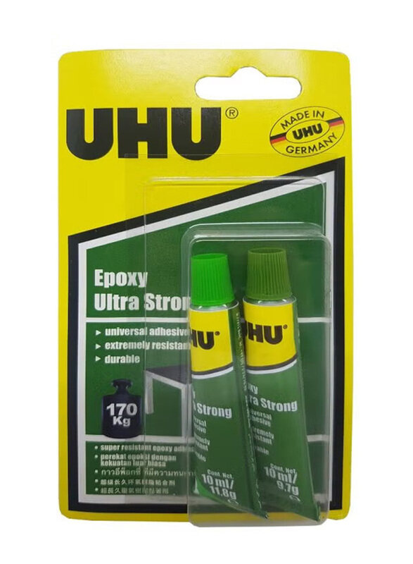 

UHU Epoxy Ultra Strong Adhesive, 2 Pieces, Clear