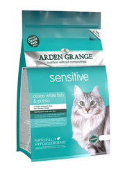 Arden Grange Ocean White Fish and Potato Sensitive Adult Cat Dry Food, 4Kg