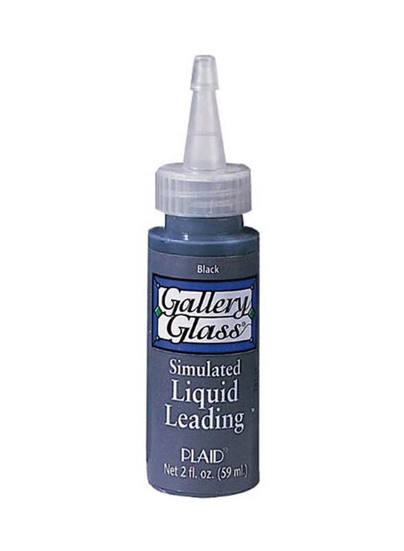 Plaid Gallery Glass Liquid Leading, 59ml, Black