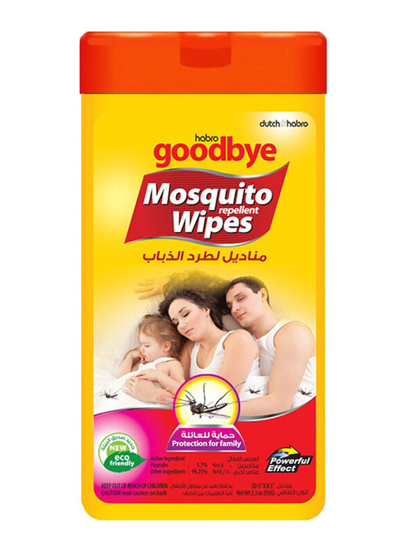 

Goodbye Mosquito Repellent Wipes, 93g