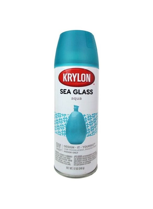 Krylon Sea Glass Paint Spray, 12Ounce, Aqua
