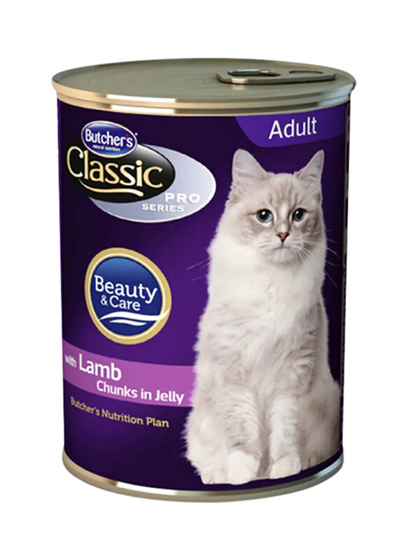 

Butcher's Classic Pro Series Lamb Chunks in Jelly Adult Cat Wet Food, 400g