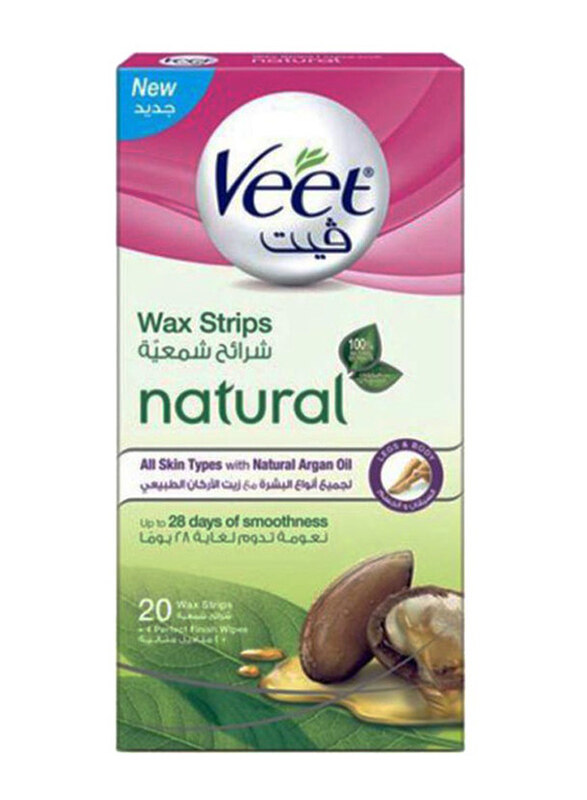 

Veet Natural Wax Strips, 20 Pieces