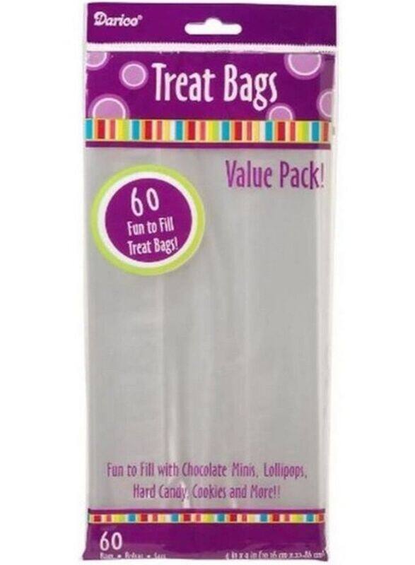 

Darice Treat Bag, Clear, 60 Pieces