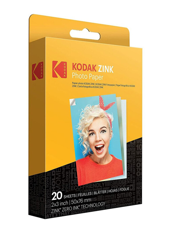 

Kodak Zink Paper for Printomatic, 20 Sheets, White